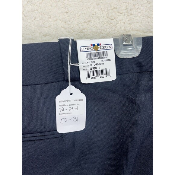 Flying cross NWT men’s LAPD / navy Blue work pants 52x31 Uniform Police - Picture 5 of 5